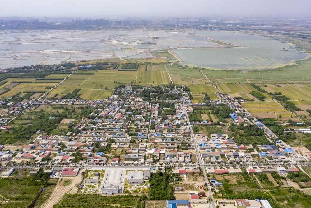  这是5月17日拍摄的运城市盐湖区东郭镇蚩尤村（无人机照片）。新华社记者 杨晨光 摄