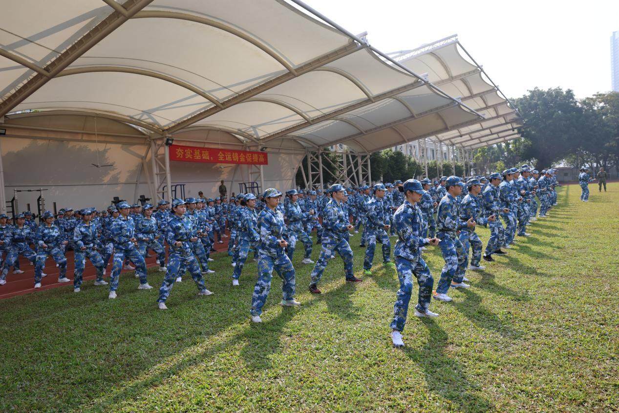 備戰奧運會和全運會廣東省二沙體育訓練中心進行軍訓成果匯演