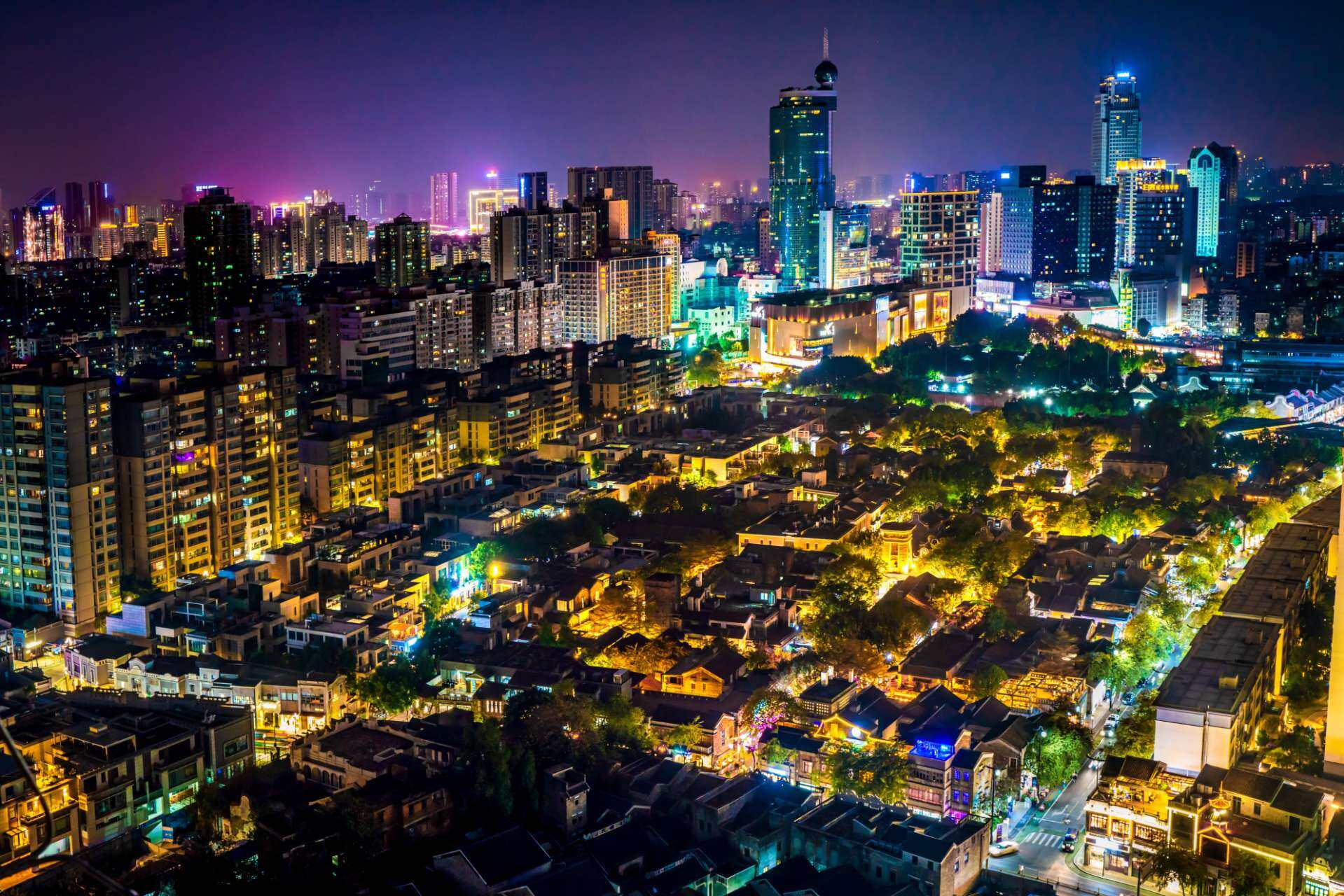 佛山夜景 市区图片