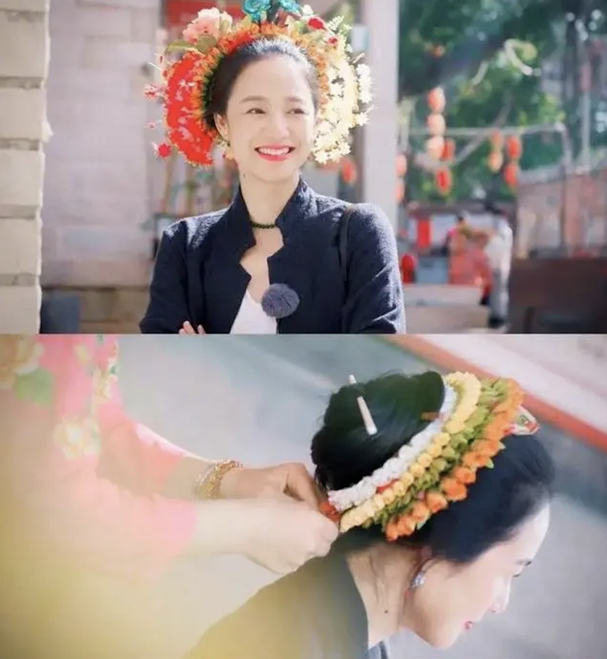泉州文旅感谢赵丽颖带火的蜉埔簪花有何特别?原来这些女星都戴过