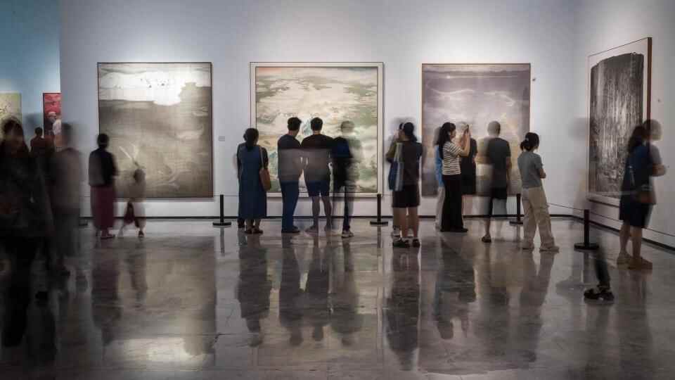 第十四届全国美展中国画作品展现场